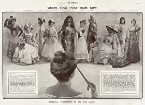 Images Dated 11th April 2016: Choose Your Fancy Dress Now - suggestions for 1907