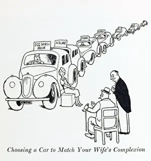 Decision Prints: Choosing a car to match your wifes complexion / W Heath Rob
