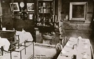 Chop Prints: Chop Room at Ye Olde Cheshire Cheese, Fleet Street, London