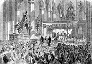 Images Dated 4th January 2005: Choral Marriage at Westminster Abbey, London, 1859