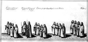 Images Dated 22nd February 2011: Choristers at the coronation procession of James II