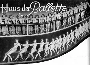 Chorus lines seen at the Wintergarten Theatre, Berlin Date: circa 1920s