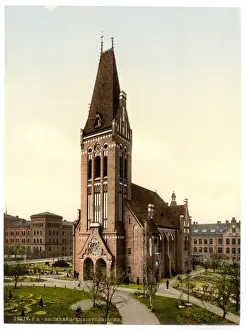 Silesia Prints: Christ Church, Bromberg, Silesia, Germany (i. e. Bydgoszcz
