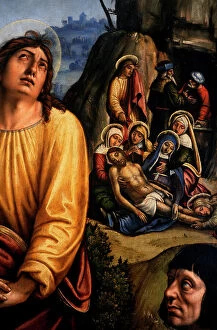 Corpse Collection: Christ on the cross, the Three Marys on mourning by John