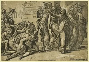 Christ curing the lepers