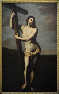 Images Dated 8th June 2019: Christ embracing the Cross, 1610-1620, by Guido Reni