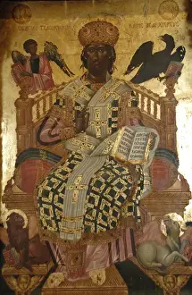 Majesty Prints: Christ in Majestry. Wooden iconostasis by Angelos Masketis