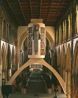 Carved Prints: Christ in Majesty, Llandaff Cathedral, Cardiff, South Wales