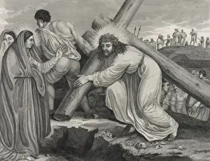 Christ meeting his holy mother