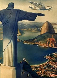 Images Dated 17th February 2020: Christ Overlooking Rio Date: 1938