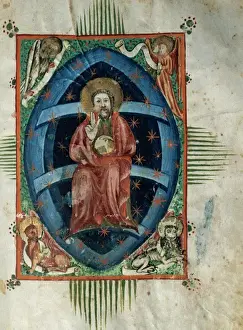Matthew Prints: Christ Pantocrator. Miniature. Missale Dominicale cum Kalend
