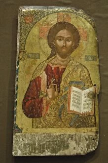 Iconography Gallery: Christ Pantocrator, by Onufer Qiprioti, 16th-17th century. O