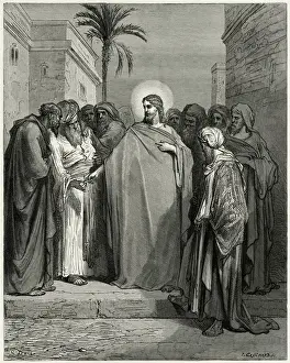 Dore Prints: Christ and the tribute money