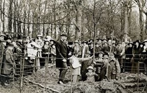 Christening 1918 Tree Planting Proxy Godfathers group
