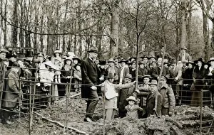 Gathered Prints: Christening 1918 Tree Planting Proxy Godfathers group