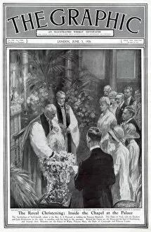 Images Dated 19th January 2021: Christening of Princess Elizabeth, 1926