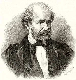 Dramatist Prints: Christian Friedrich Hebbel - German poet and dramatist