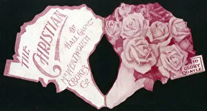The Christian by Hall Caine, Wentworth Croke's Company - a bouquet of roses addressed t