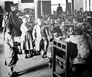Christian mission school children, China, early 1900s