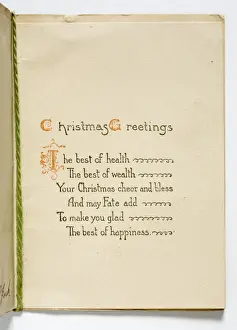 Christmas card, detail