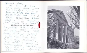 Christmas card, British Embassy, Washington, USA
