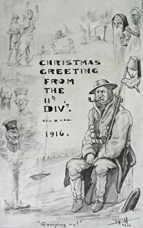 Images Dated 15th May 2012: Christmas Card from the British Upper Silesian Artillery