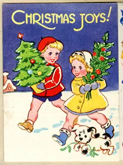 Christmas card, Christmas Joys!