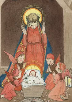 Nativity Gallery: Christmas card design by Muriel Dawson