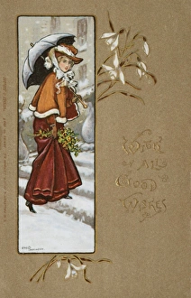 Images Dated 12th April 2008: Christmas card by Ethel Parkinson