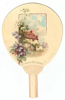 Images Dated 17th November 2015: Christmas card in the form of a fan
