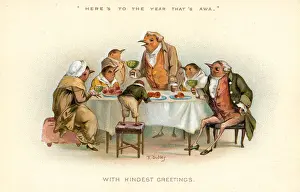 Christmas card, Heres to the Year Thats Awa
