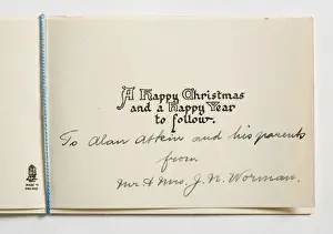 Christmas card, insert