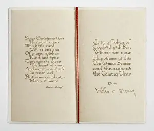 Beatrice Prints: Christmas card, insert