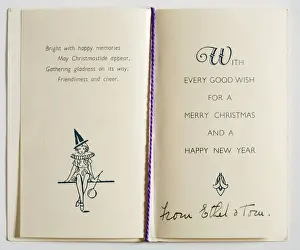 Poetry Prints: Christmas card, inside