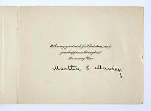 Christmas card, inside