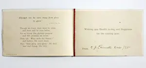 Christmas card, inside