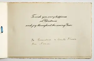 Christmas card, inside