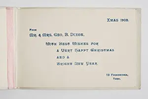 Christmas card, inside