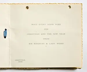 Christmas card, inside