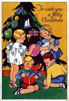 Christmas card - Jolly Christmas