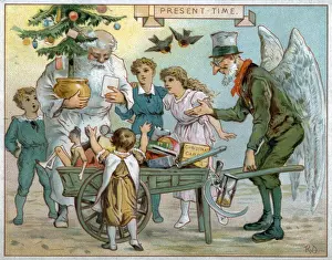 Christmas card, Present Time