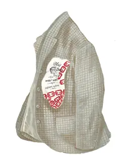 Christmas card in the shape of a jacket