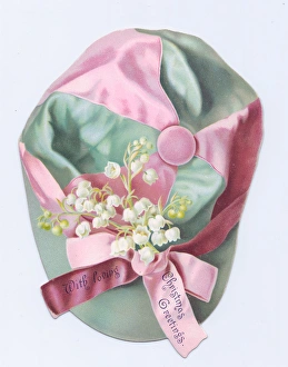 Images Dated 3rd December 2015: Christmas card in the shape of a jockeys cap