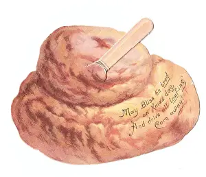 Loaves Prints: Christmas card in the shape of a loaf of bread