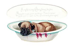 Greedy Prints: Christmas card in the shape of a pie