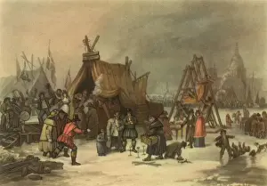 Frozen Prints: Christmas card, Thames Frost Fair