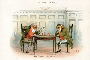 Christmas card, A Timely Cheque