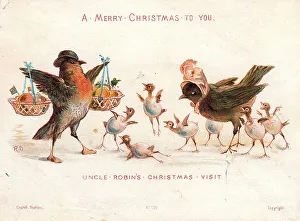 Christmas card, Uncle Robin's Christmas Visit