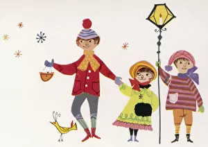 Christmas carol singers by Judith Bledsoe
