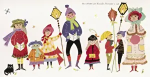 Judith Prints: Christmas Carol Singers by Judith Bledsoe